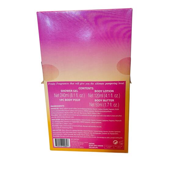 Mind Body & Soul Bath And Body Peach And Berries Gift Set - Picture 3 of 3